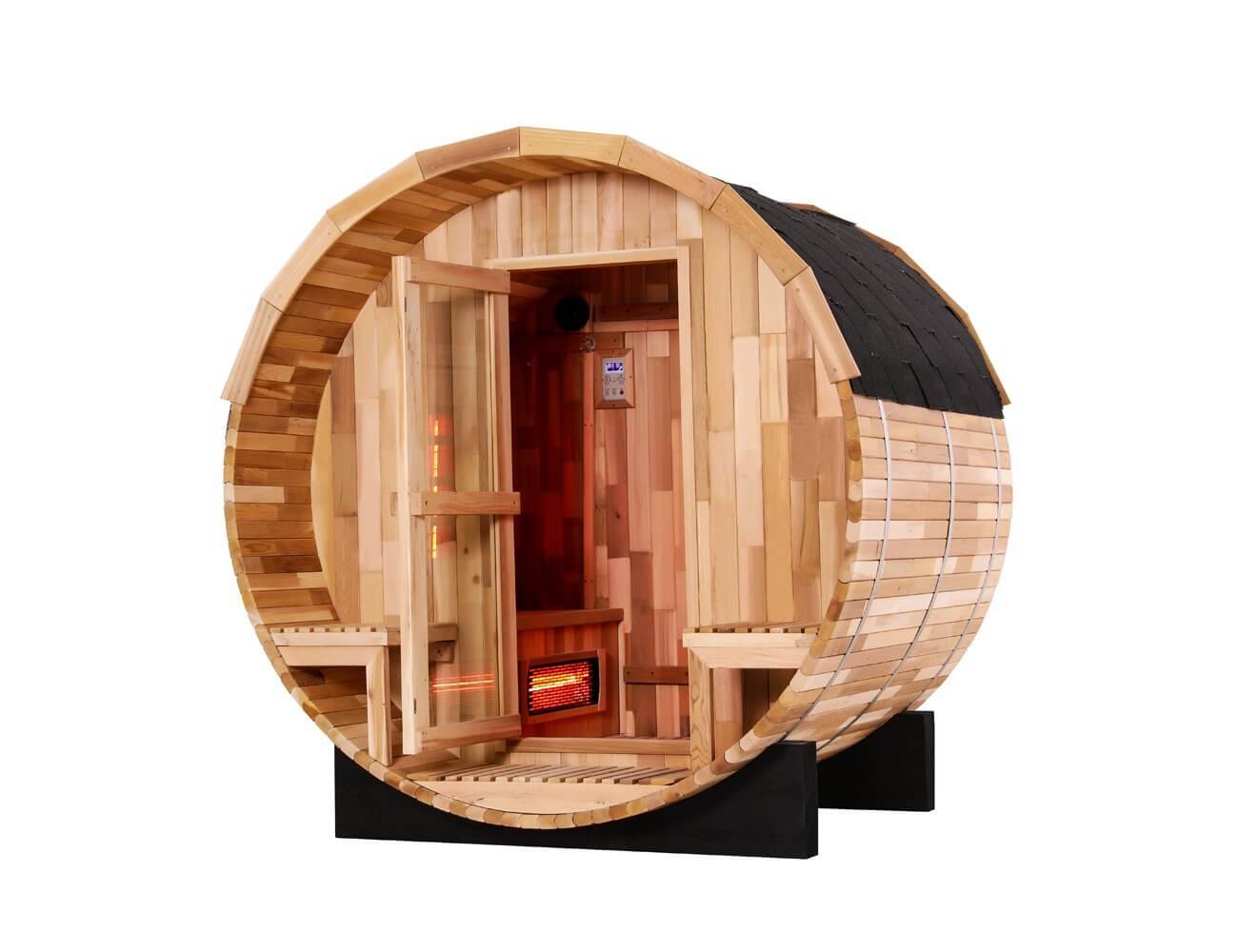 metalen Missionaris aanvulling Red Cedar Infrared Sauna - Barrel – Living Culture