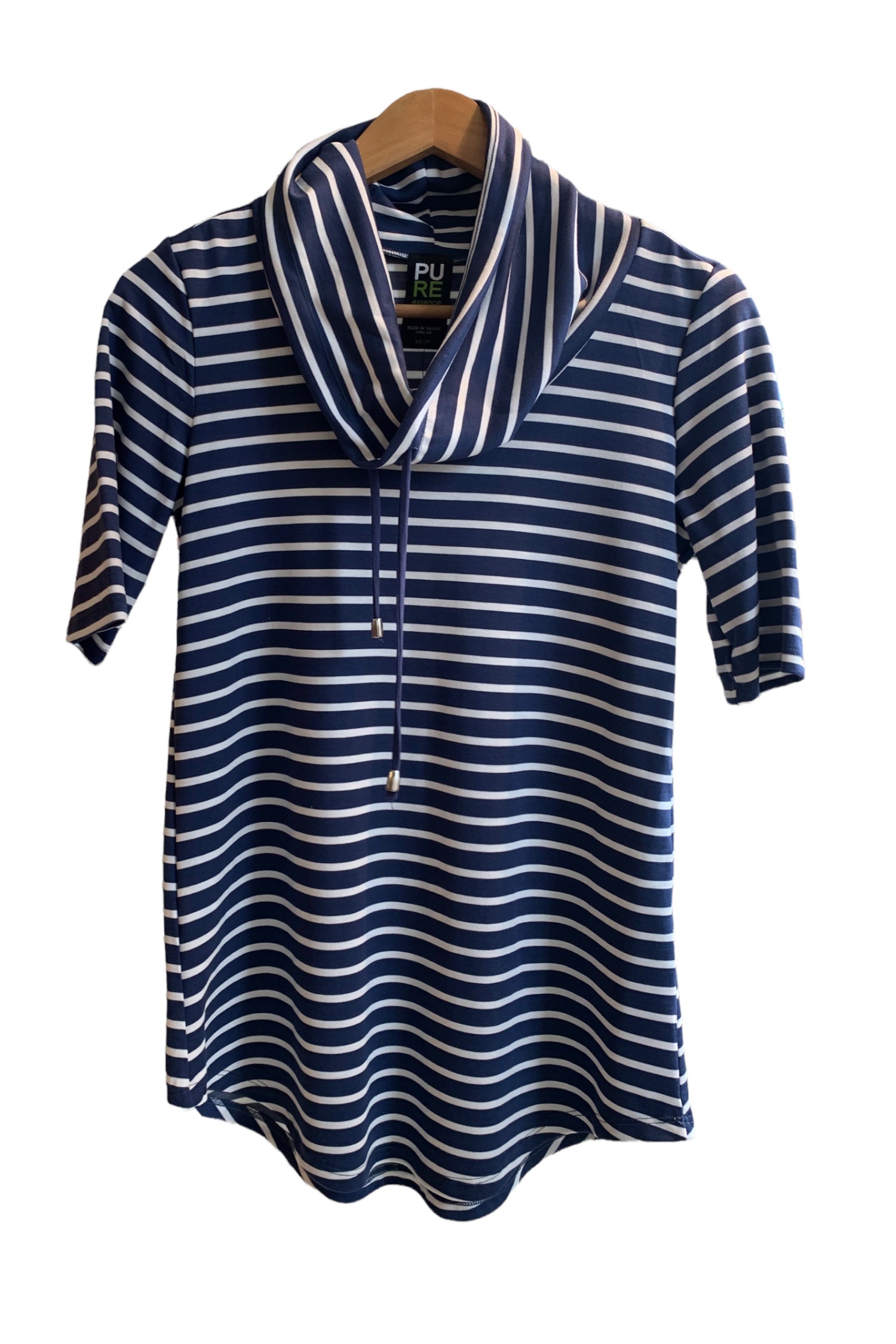 Nautical Cowl Neck Top 460-4574