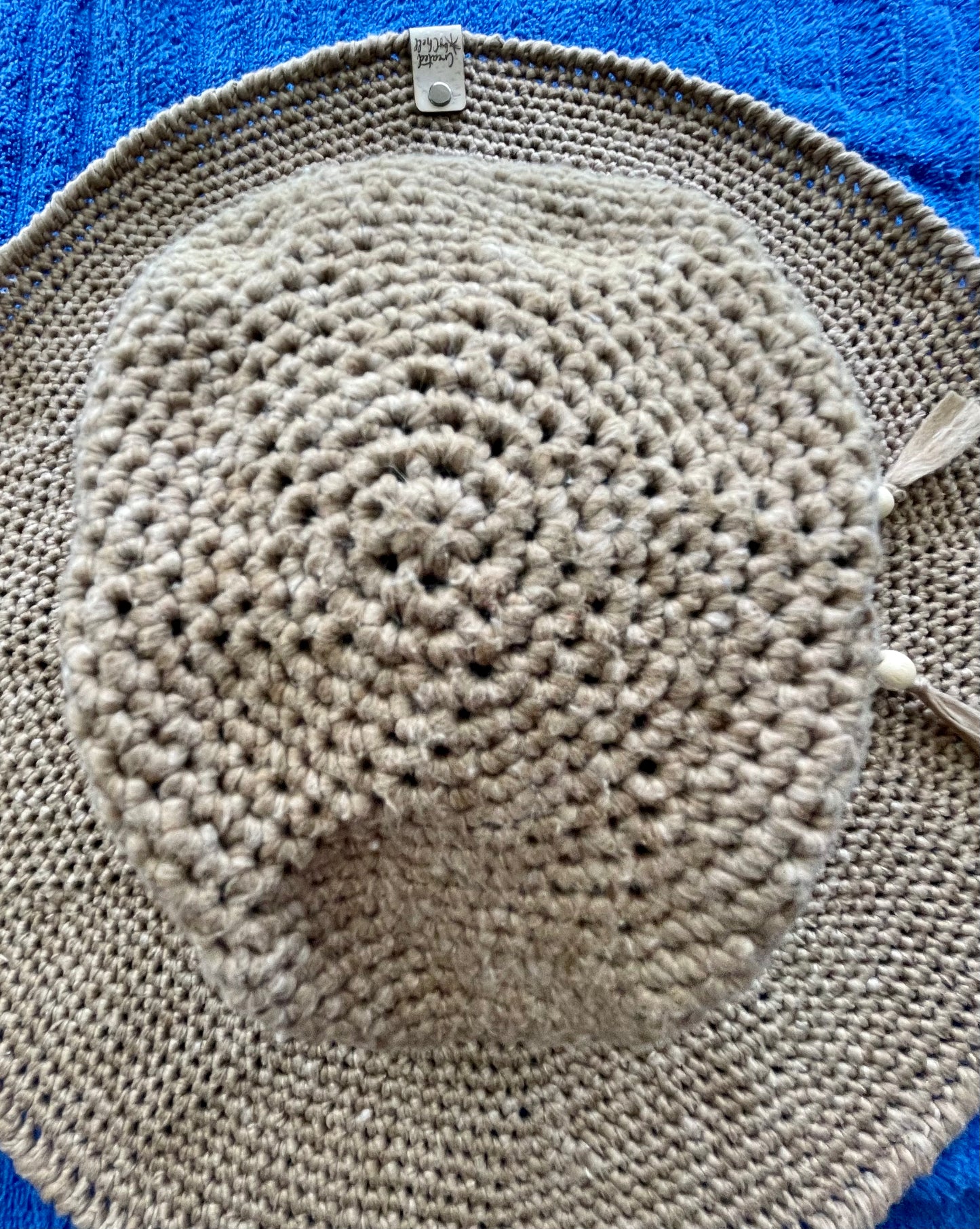 Fedora Crocheted Sunhat Wide Brim Hat - Created By Chell