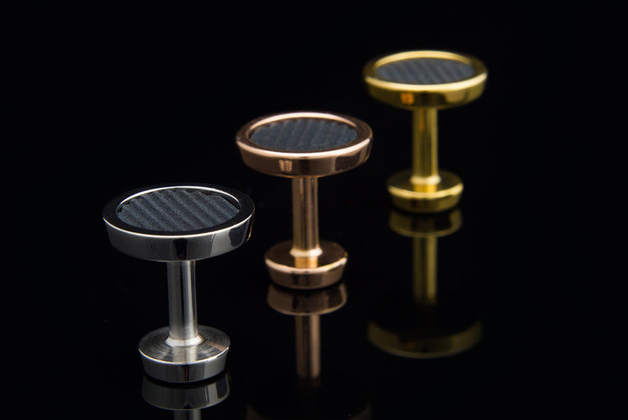 Vanacci Cufflinks, in stainless steel, Rose gold and Gold 