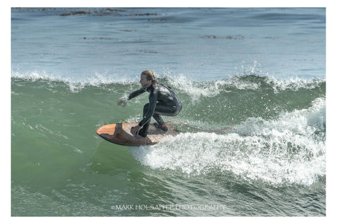 Peter Gregg on his Ventana Western Flyer Fish 5'8". Photo by Mark Holsapple Photography.