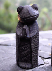 Namaste Frog Sculpture