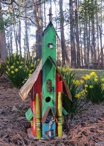 Rustic Reclaimed Church Birdhouse for Mom