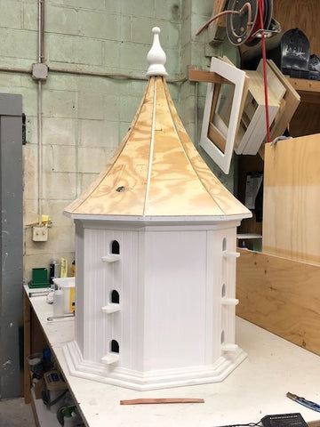 Custom Vinyl Birdhouse Under Construction