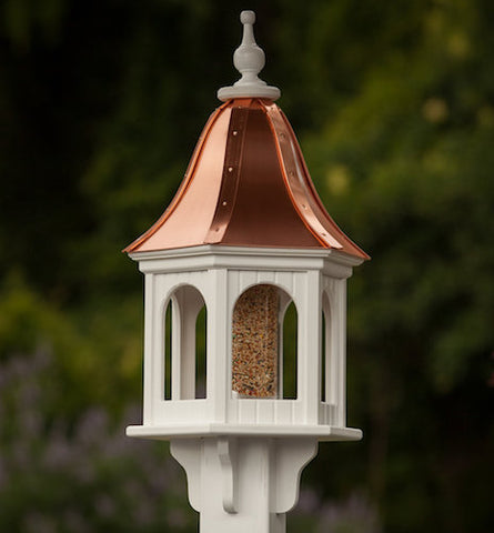 Copper-Vinyl Gazebo Bird Feeder