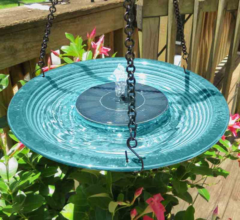 Hanging Solar Bird Bath