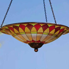 Tiffany Glass Hanging Bird Bath