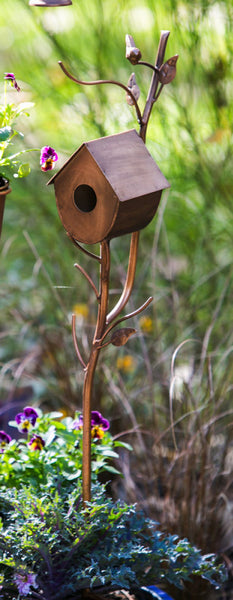 Enchanted Birdhouse Garden Stake | Unique Garden Stakes | Fun Yard Art