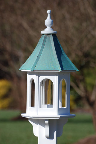 Copper-Vinyl Gazebo Bird Feeder