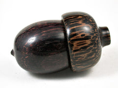 LV-3208 Camatillo & Black Palm Acorn Pill Box, Jewelry, Engagement Ring Box-SCREW CAP