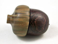 LV-2960 Camatillo & Vera Wooden Acorn Ring Box, Keepsake, Jewelry Box-SCREW CAP