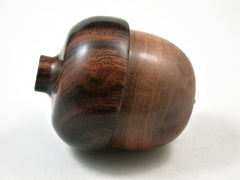 LV-3143 Hawaii Sandalwood & Arizona Ironwood Acorn Pill Box, Jewelry, Engagement Ring Box-SCREW CAP