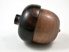 LV-3143 Hawaii Sandalwood & Arizona Ironwood Acorn Pill Box, Jewelry, Engagement Ring Box-SCREW CAP