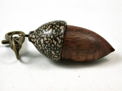 LV-2717 Curly Koa & Betelnut Acorn Pendant Box-SCREW CAP