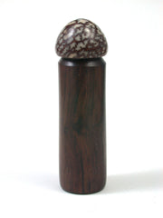 LV-1502 Khamphi Rosewood & Betelnut Pill Box, Toothpick Holder, Needle Case-SCREW CAP