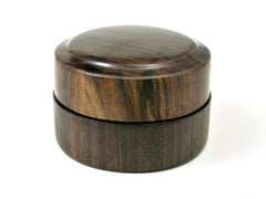 LV-1803 Leadwood with Tambooti Flat Pill Box, Ring Holder, Jewelry Box-SCREW CAP