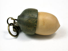 LV-1848 Boxwood & Verawood Acorn Charm, Pill Holder, Memorial Pendant-SCREW CAP
