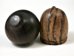 LV-2059 Bocote & Kou Acorn Jewelry Box, Pill Box, Trinket Box-SCREW CAP