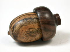 LV-2059 Bocote & Kou Acorn Jewelry Box, Pill Box, Trinket Box-SCREW CAP