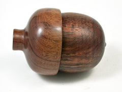 LV-2278 Curly Hawaiian Koa & Mopane Acorn Jewelry, Ring Box, Pill Box, Trinket Box-SCREW CAP