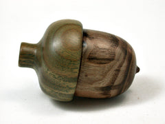 LV-2269 Redbud & Verawood Acorn Jewelry, Ring Box, Pill Box, Trinket Box-SCREW CAP