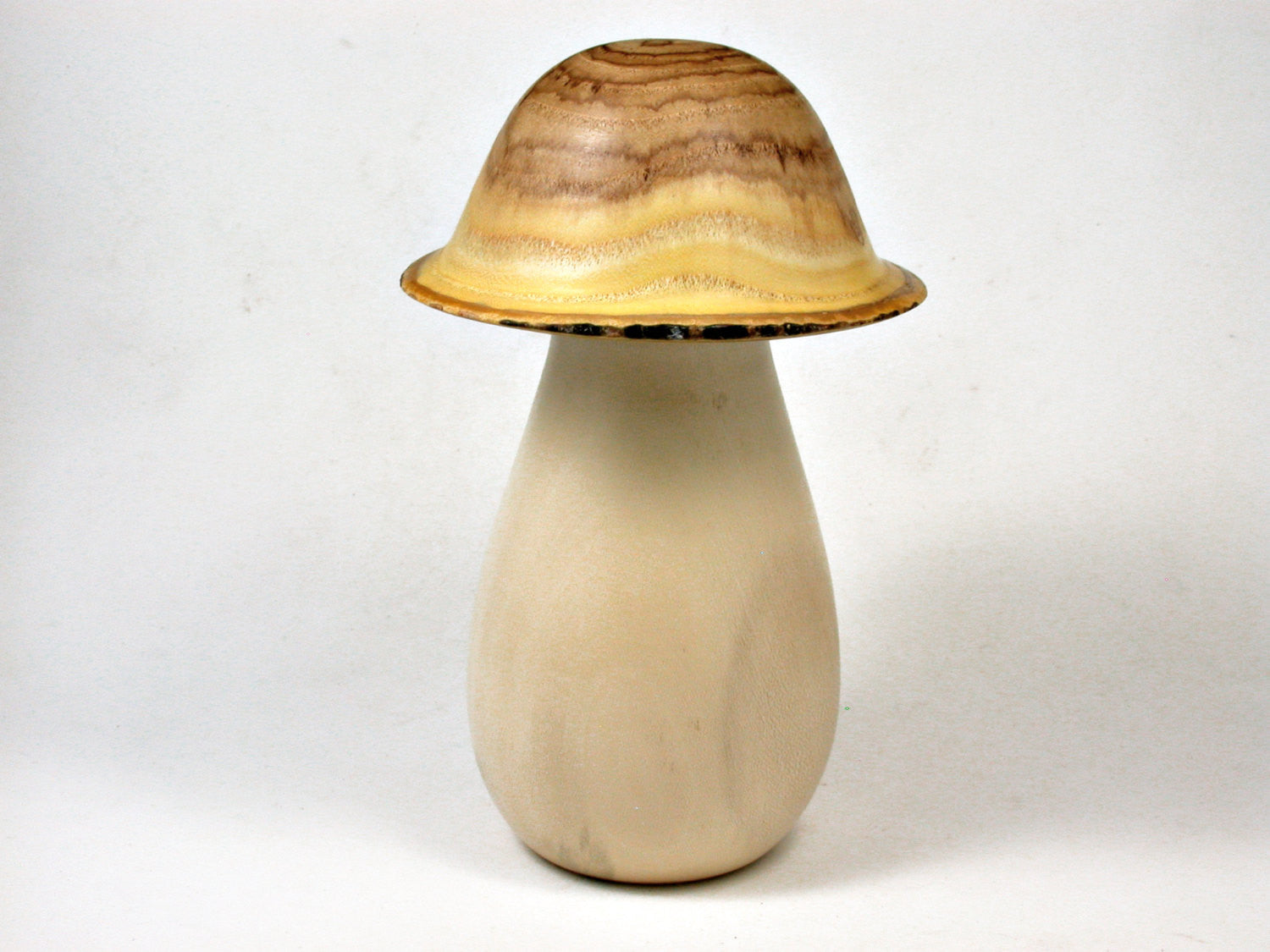 LV-2333 Holly & Japanese Pagoda Tree Wooden Mushroom Threaded Box, Jewelry Box-SCREW CAP