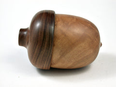 LV-2582 Madrone Burl with Chechen Acorn Jewelry, Ring Box, Pill Box-SCREW CAP