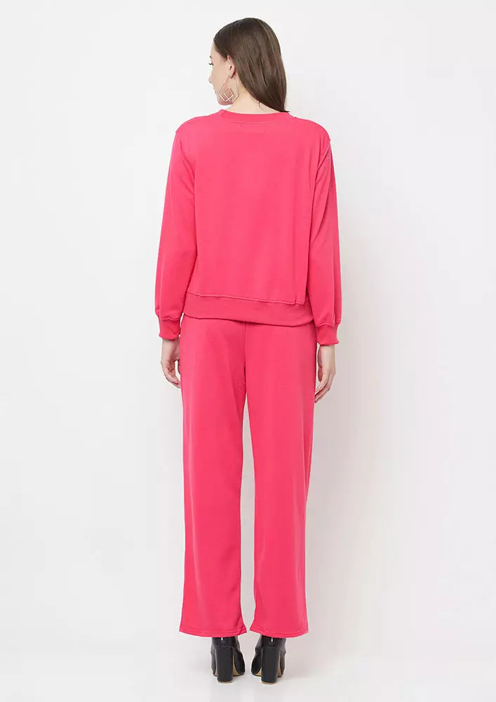 Two-Piece Knitted Sweatshirt And Pants Set