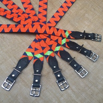 Boy-O-Boy Bridleworks custom Stirrup Buckle Belts.