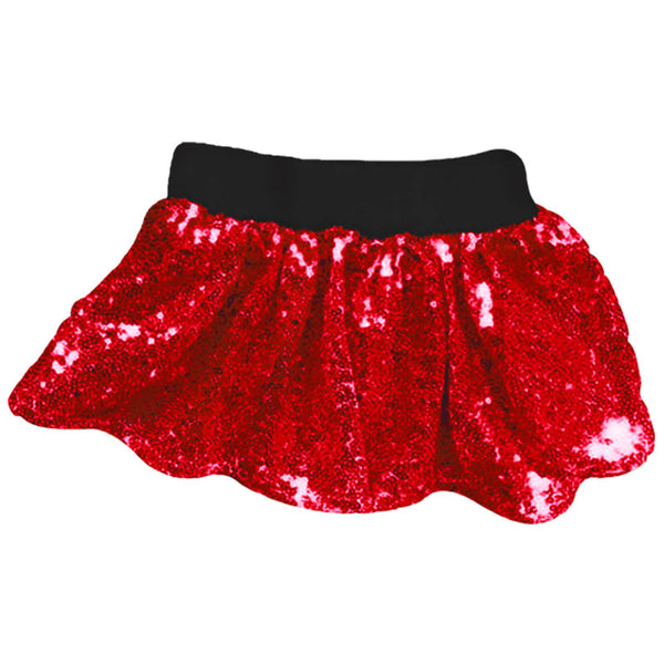 Red Sequin Skirt – Upon A Bowtique