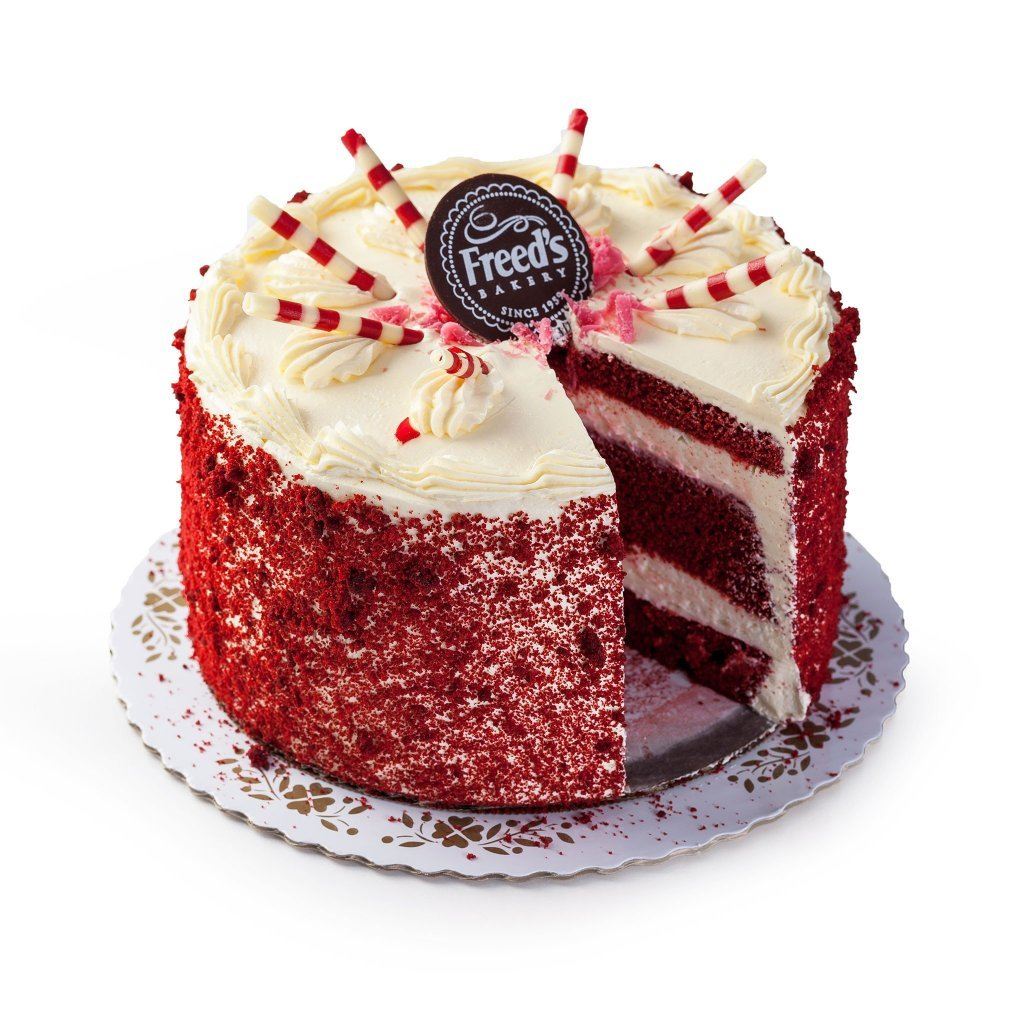 红丝绒蛋糕蛋糕自由的面包店 