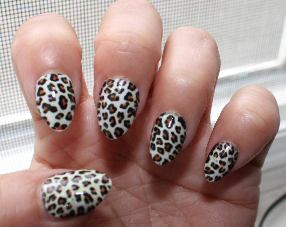 leopard nail decals