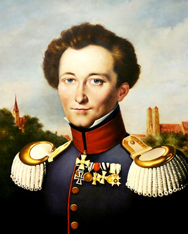 Painting of the father of Western military strategy Carl von Clausewitz