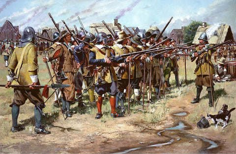 Painting of the first Florida national guard
