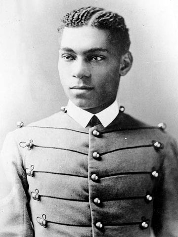 1877 portrait of former slave, Henry Ossian Flipper graduating from West Point