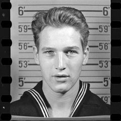 Actor Paul Newman in Blue Sailor Uniform