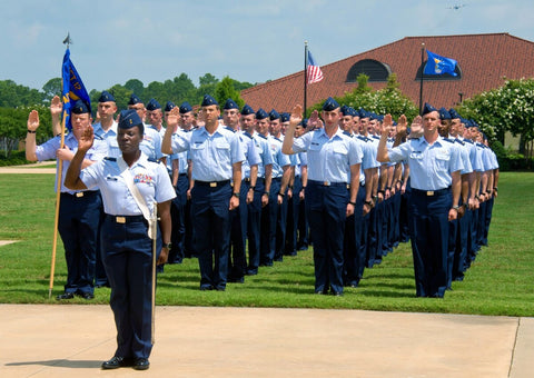 USAF cadets in formation