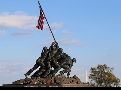 monument of the flag raising in Iwo Jima