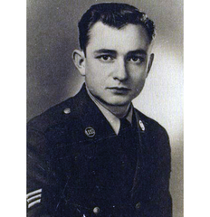Singer Johnny Cash in Air Force Uniform