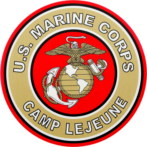 Camp Lejeune Clear Decal USAMM