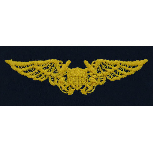 Navy Flight Officer Embroidered Coverall Breast Insignia Usamm
