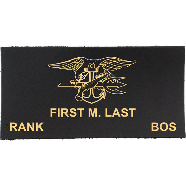 Navy Uniform Leather Nametag - Officer/CPO (E7 and above) – USAMM