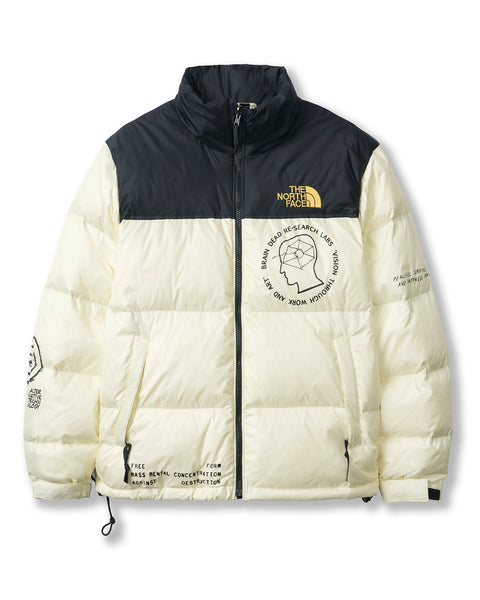 north face cream coat