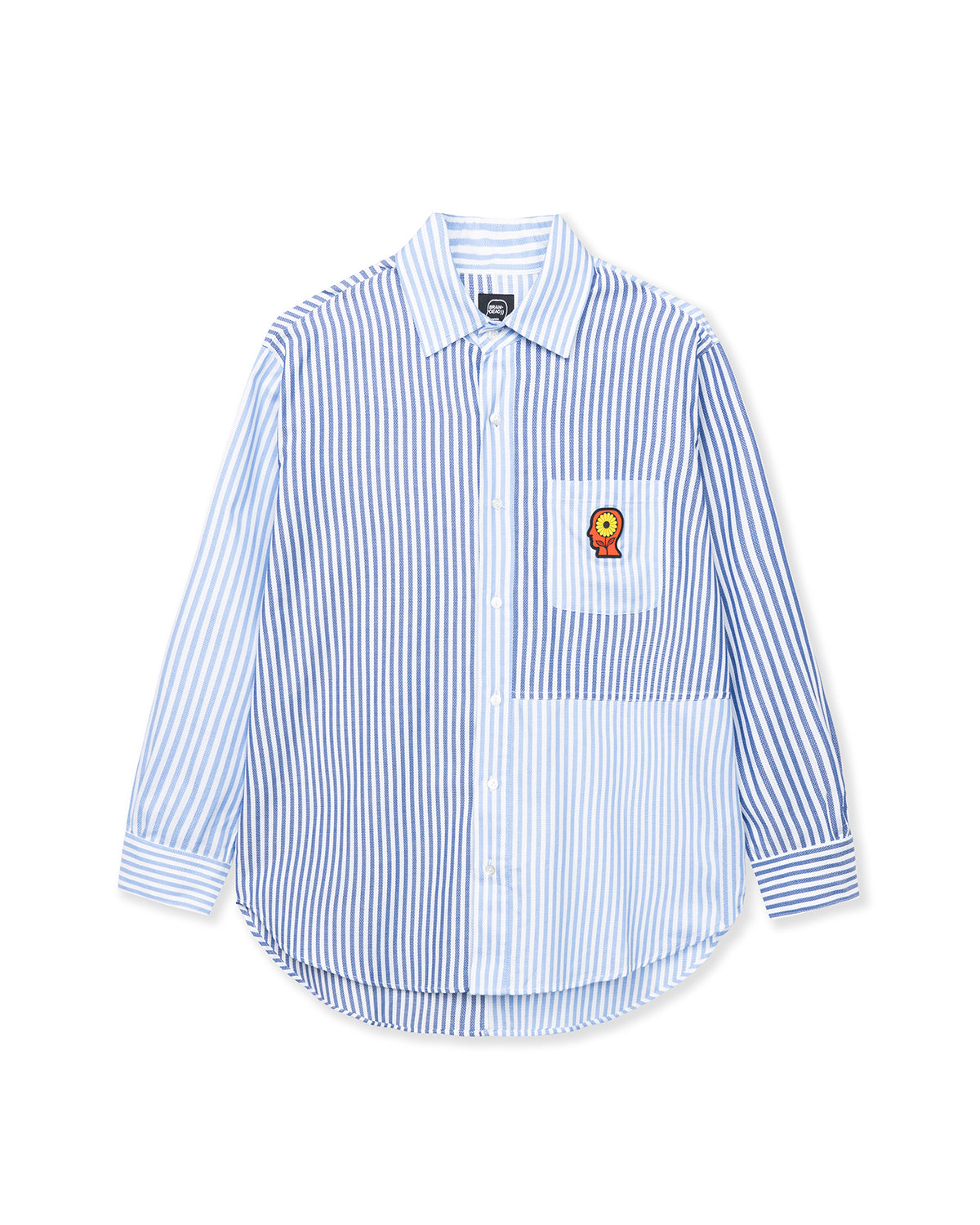 SUNFLOWER PANELED OXFORD BUTTON UP