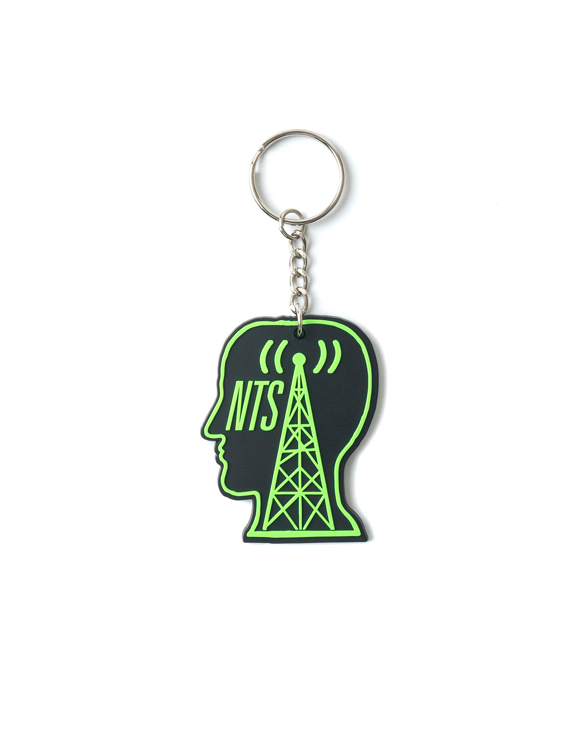 NTS Logo Head Keychain - Black – Brain Dead