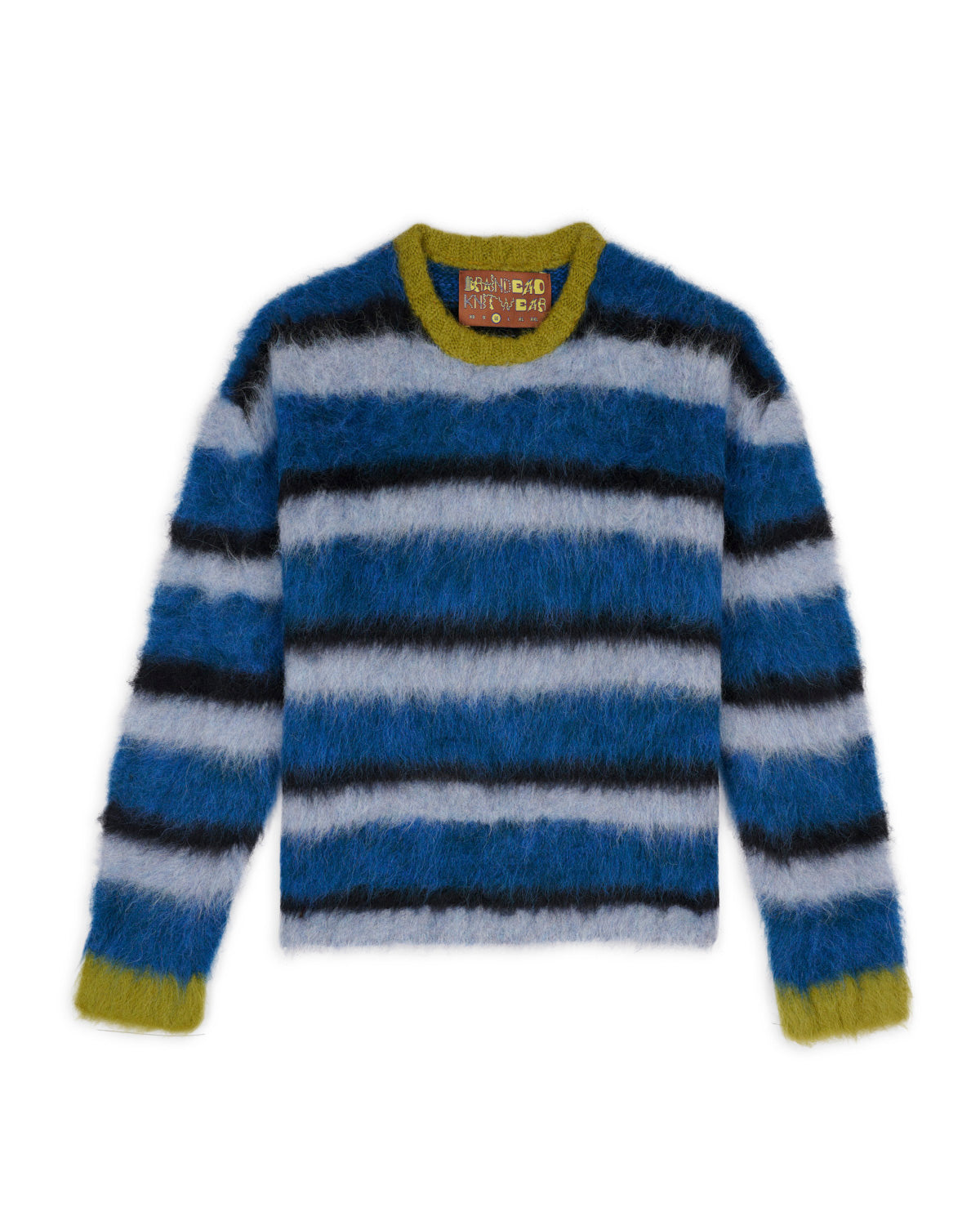 Stripe Boxy Knit Sweater - Blue Multi