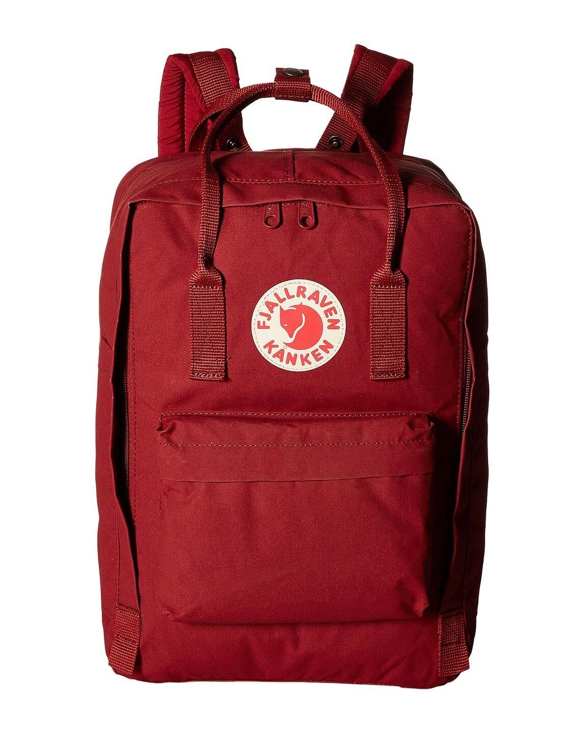 Fjallraven The Kanken Laptop Backpack in Ox Red – Hearts