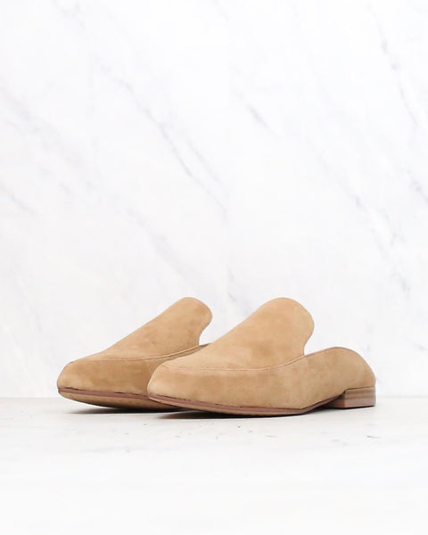 suede loafer slides