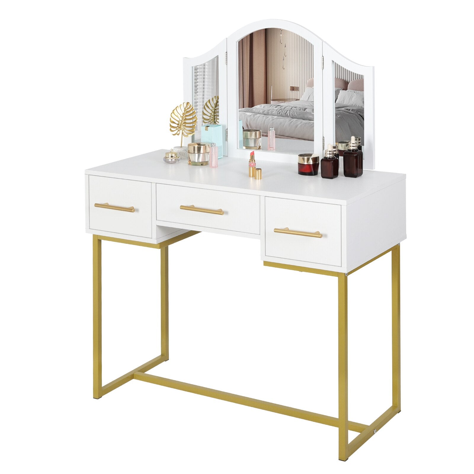 Coiffeuse 3 miroirs