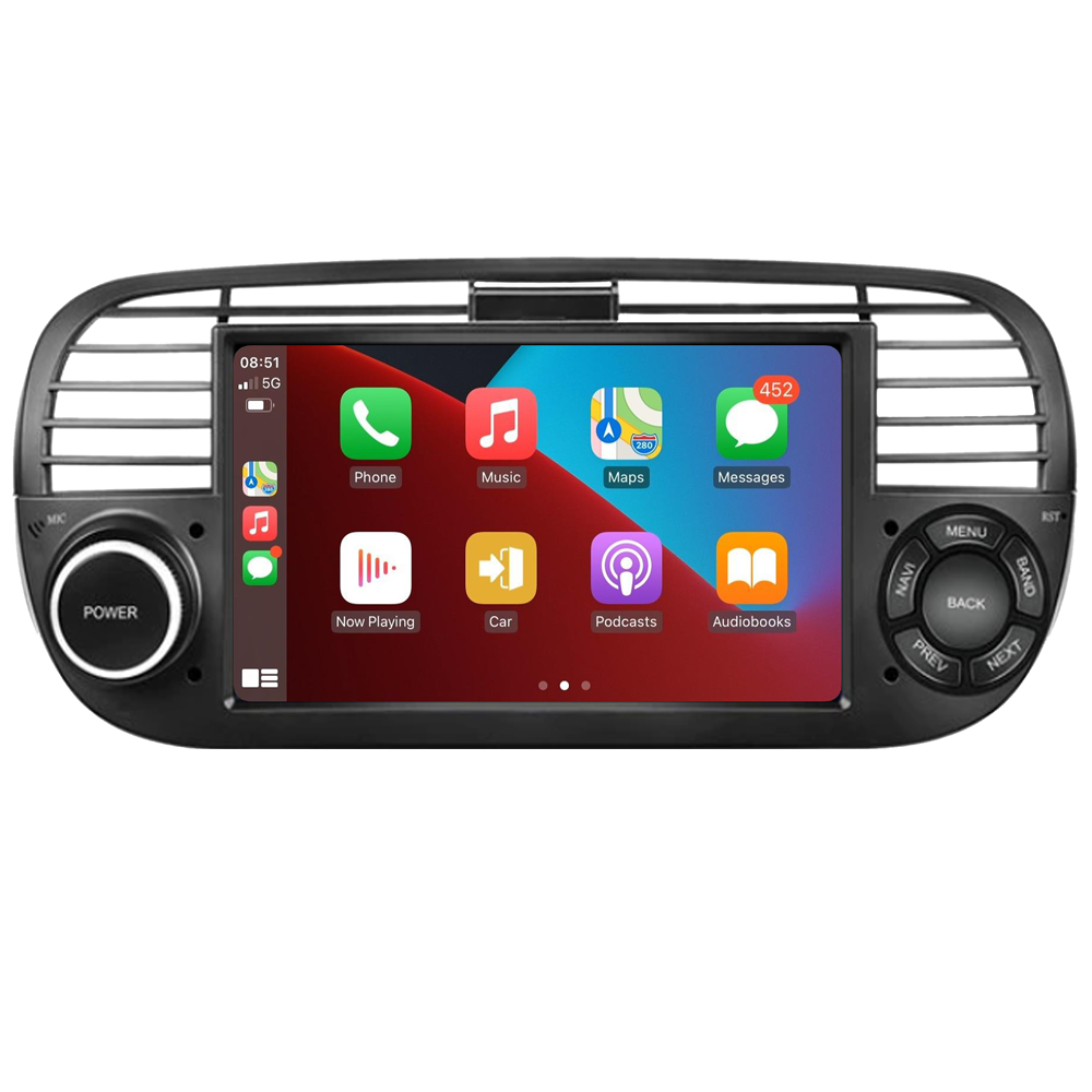 vertegenwoordiger vezel merk op Fiat 500 navigatie radiosysteem | Carplay & Android Auto 2007 t/m 2015 –  Deautounie